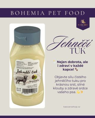 ✨ Jehněčí tuk 🐑 superfood pro psy i kočky ✨ Chcete, aby měl váš chlupáč lesklou srst, silnou imunitu a zdravé klouby? 🐶🐱...